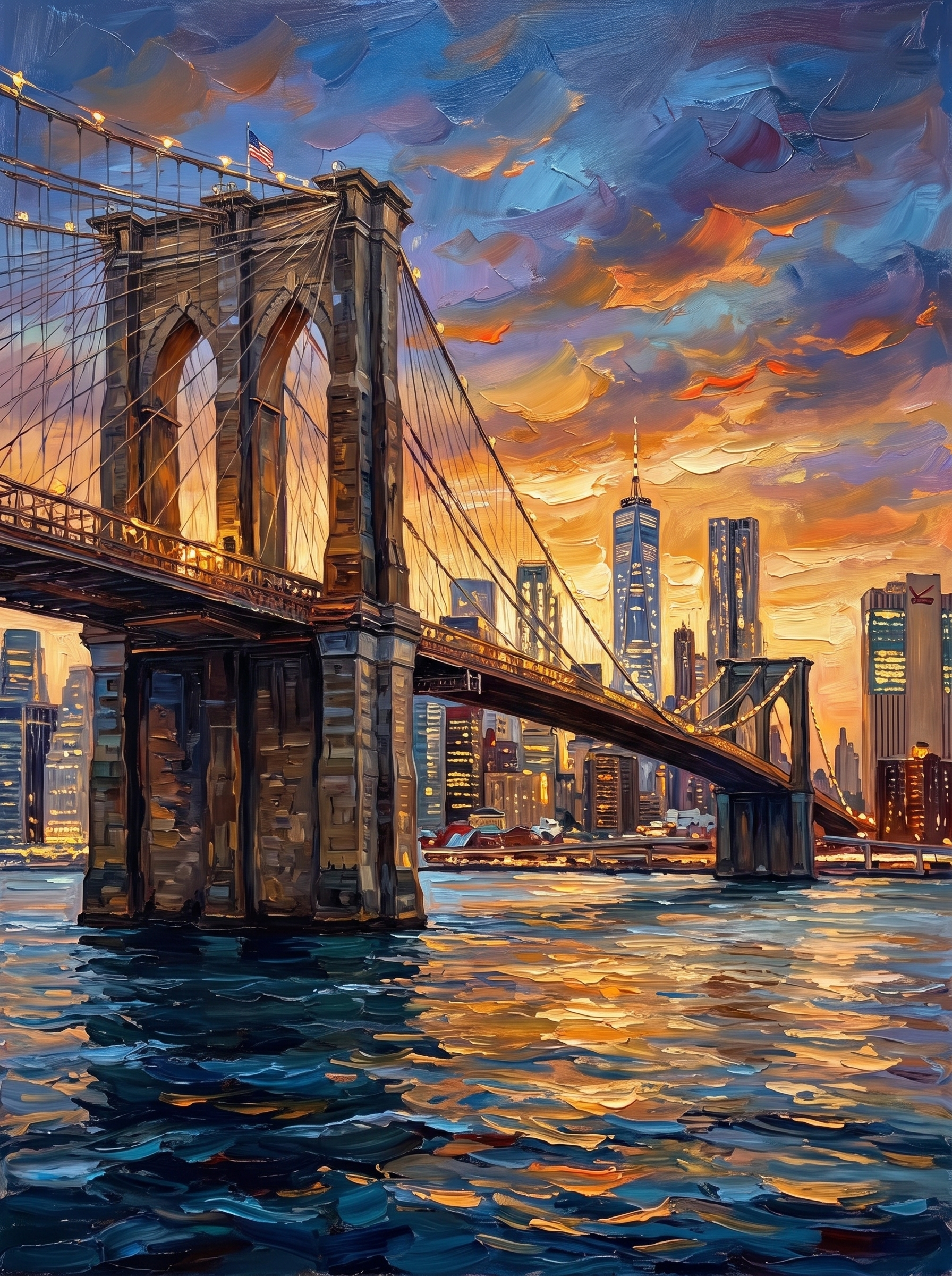 Brooklyn Bridge at Dusk