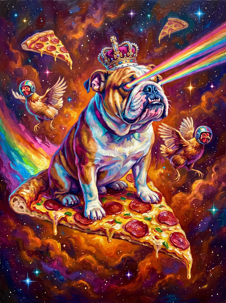 Bulldog Pizza Slice
