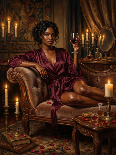 Burgundy Wine Evening (Diamond Painting) Diamond Painting kit