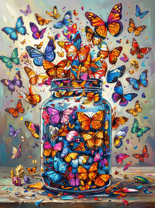 Butterfly Jar Collection (Diamond Painting)