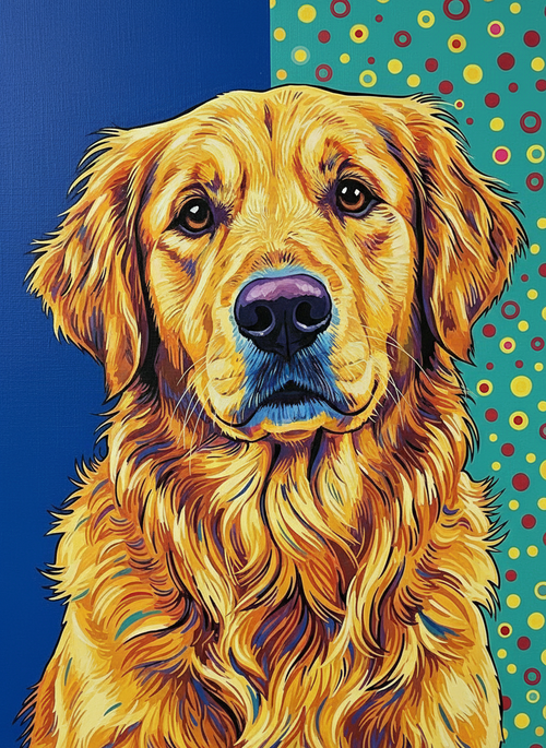 Golden Heart (Board Canvas)