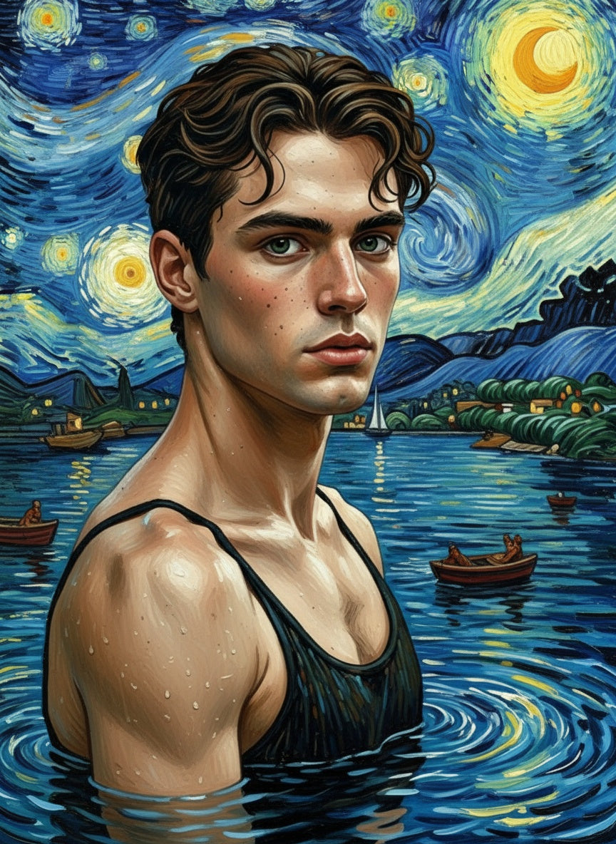 Starry Lake Dream (Board Canvas)