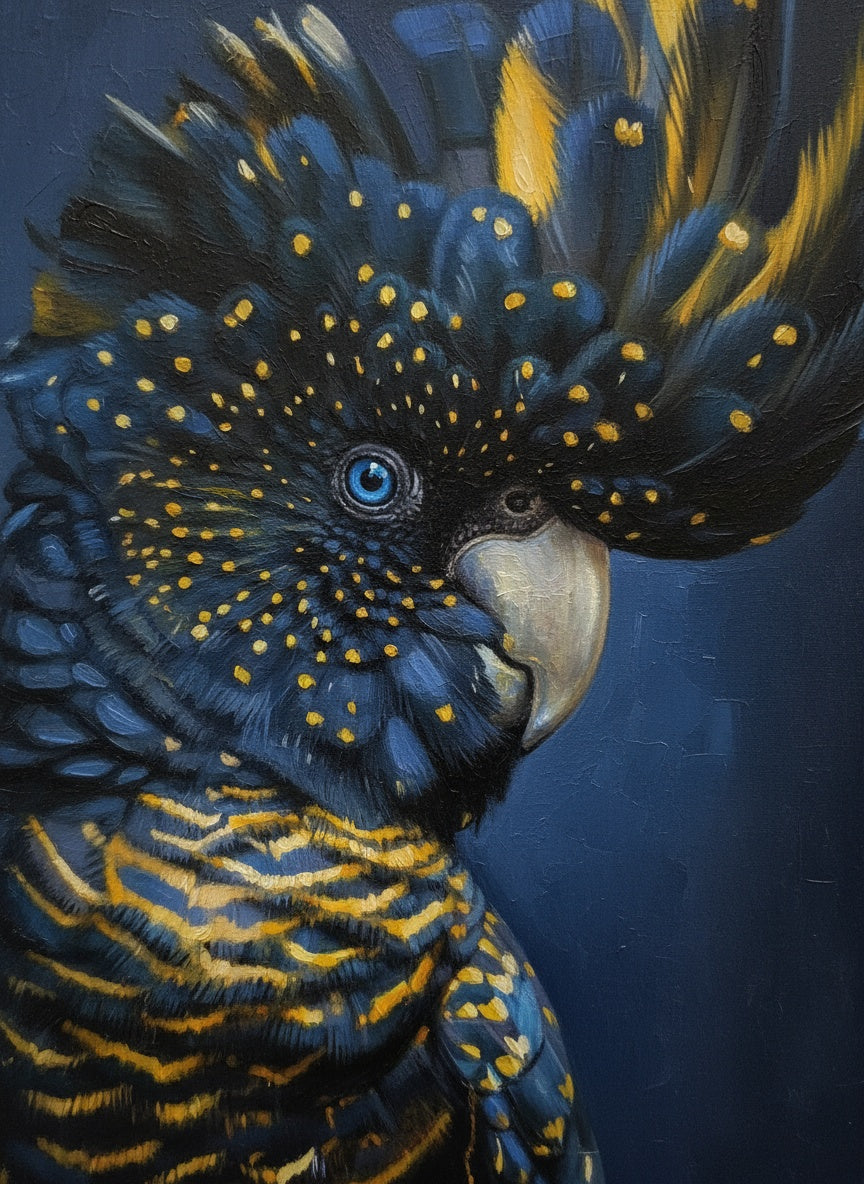 Golden Cockatoo (Board Canvas)