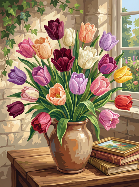 Morning Tulip Harmony (Diamond Painting) Diamond Painting kit