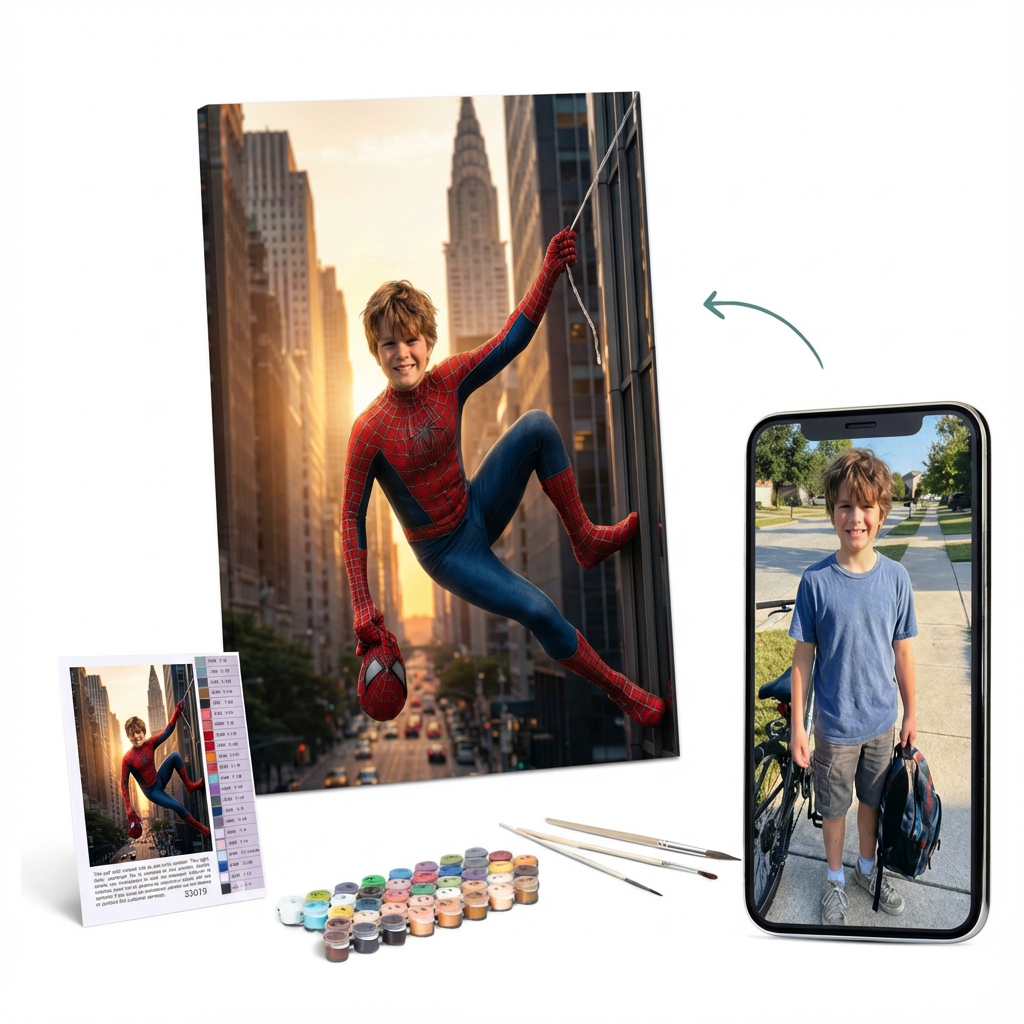 Turn into Spider-Man (Custom PBN)