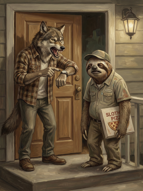 Sloth Pizza Delay (Diamond Painting) Diamond Painting kit