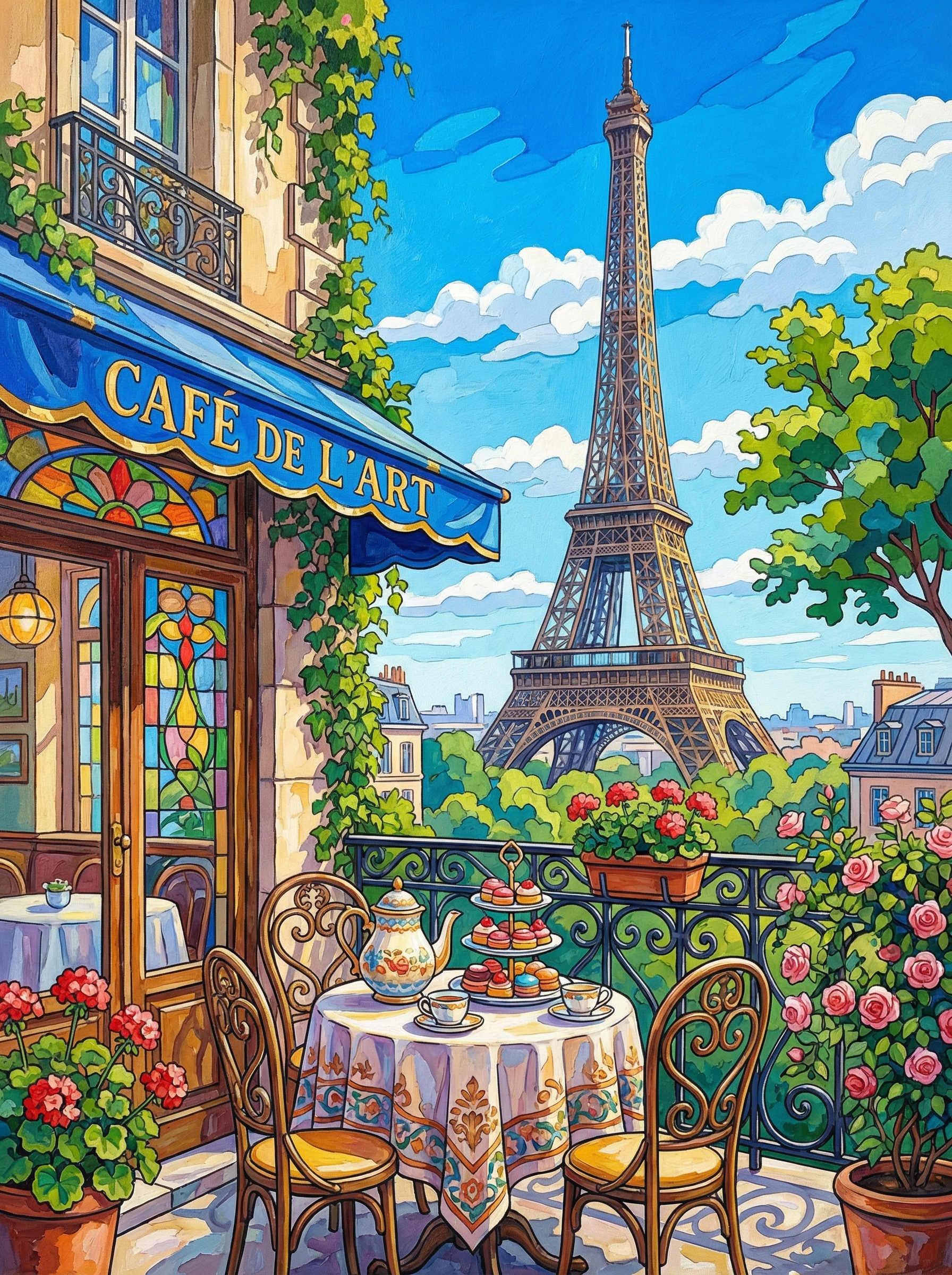 Cafe De l'Art Paris (Diamond Painting) Diamond Painting kit