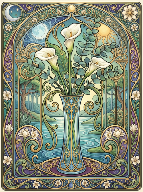 Calla Lily Riverside Vase (80 Colors)