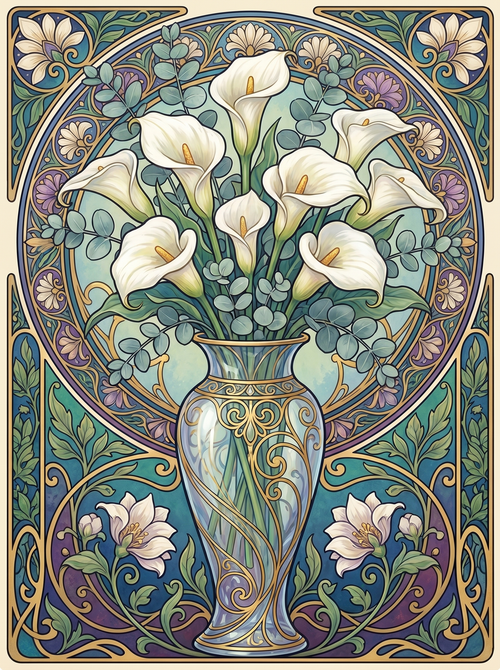 Calla Lily Vase (80 Colors)