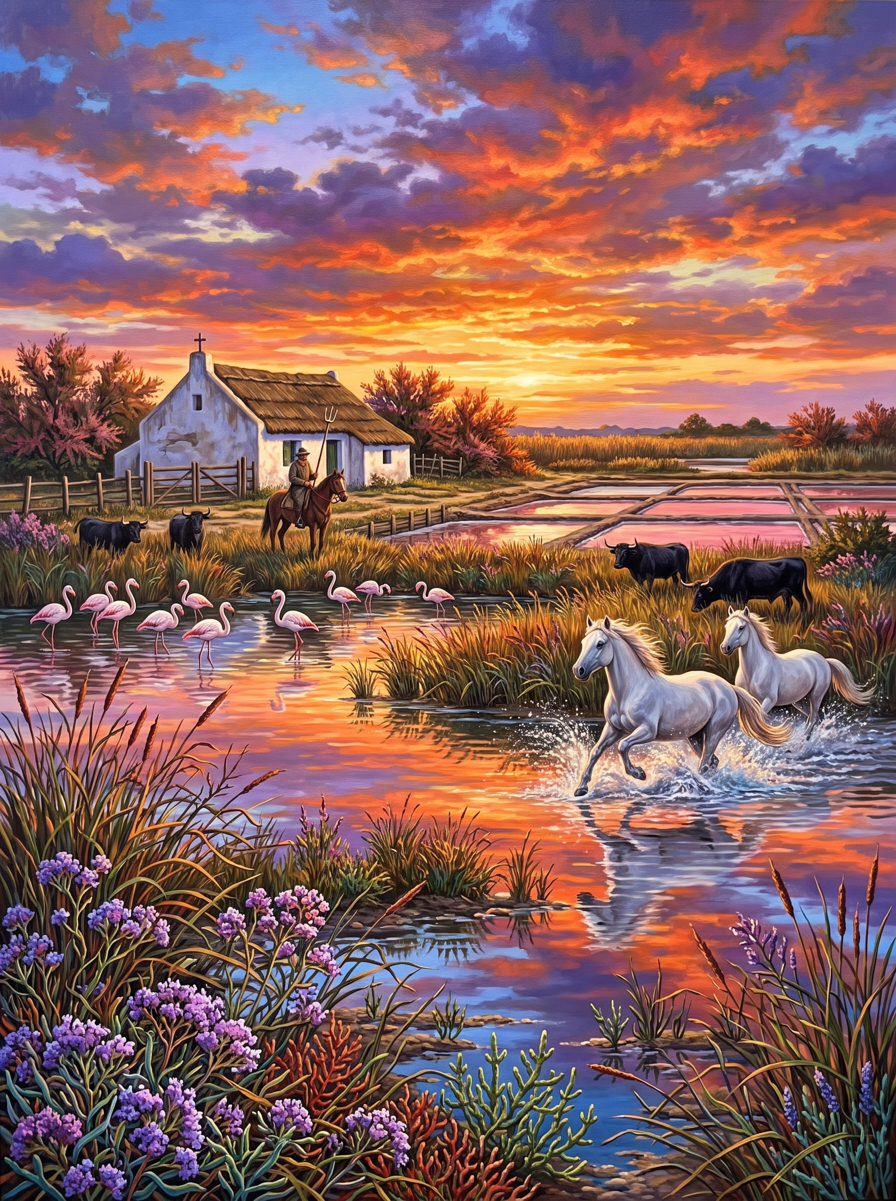 Camargue Horses