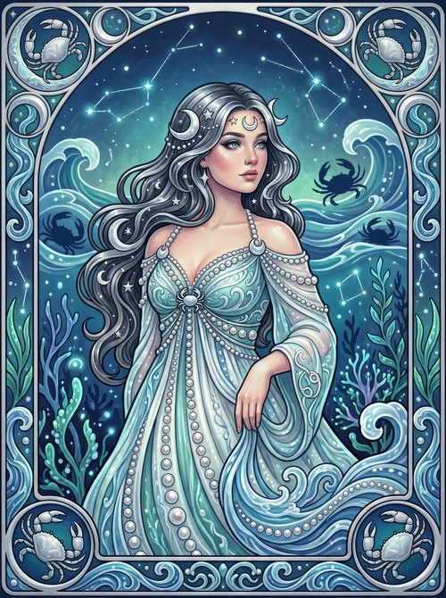 Cancer Moon Sea Woman (80 Colors)