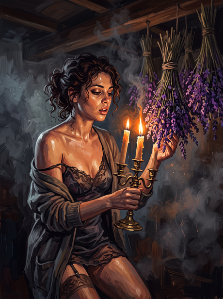 Candelabra and Lavender