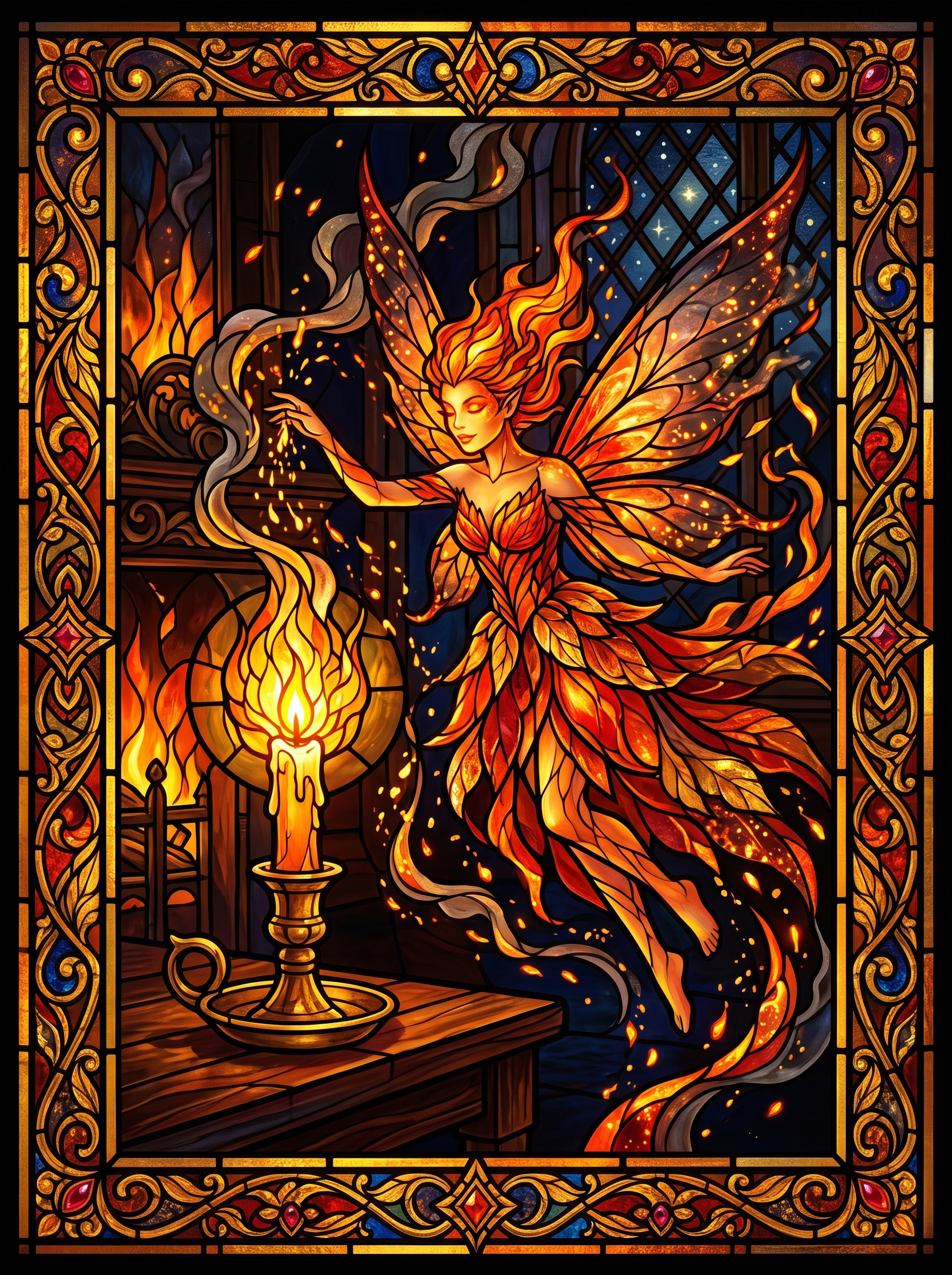 Candlelight Ember Fairy
