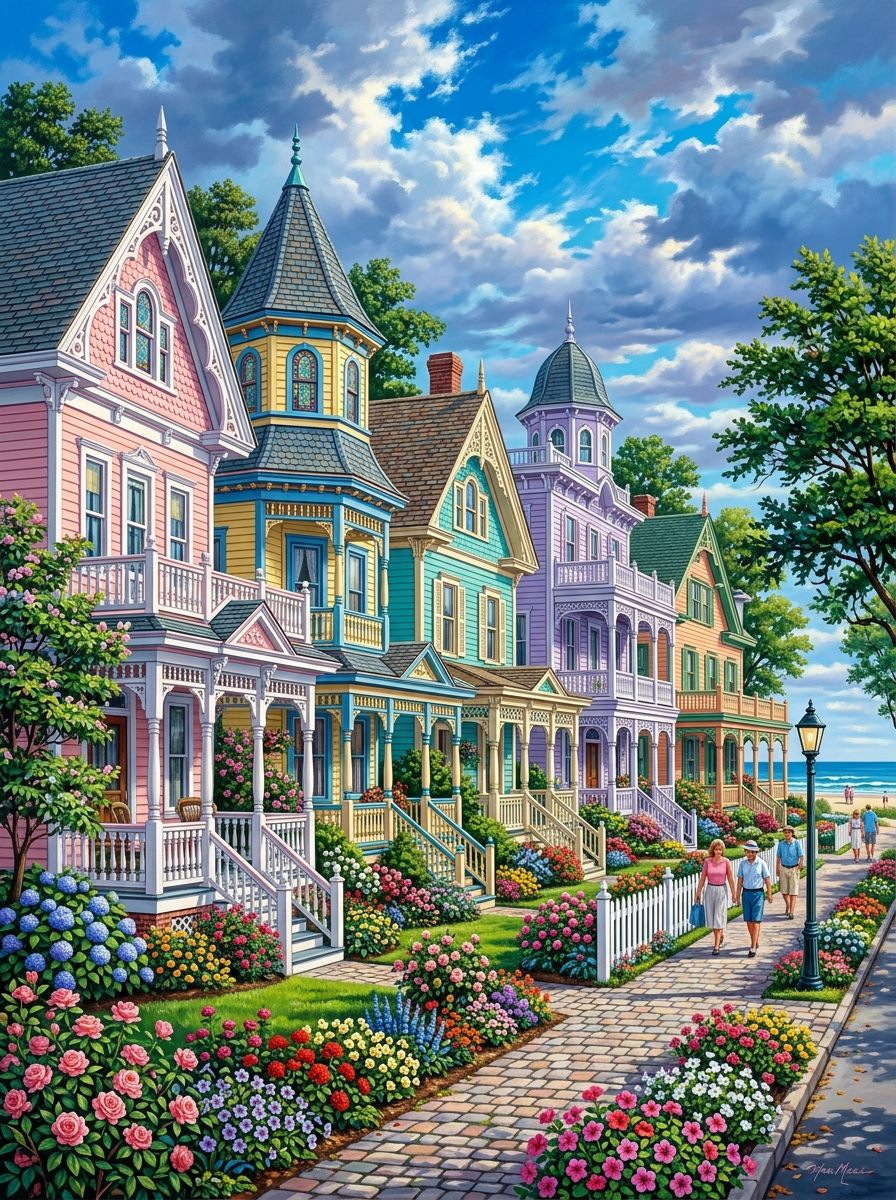 Cape May Victorian (150 Color Diamond Painting)