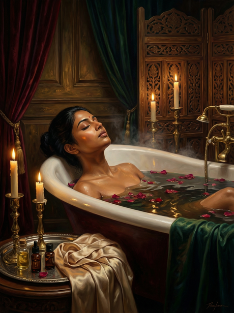 Carved Screen Bath (Diamond Painting) Diamond Painting kit