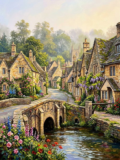 Castle Combe Cotswolds (150 Color Diamond Painting)