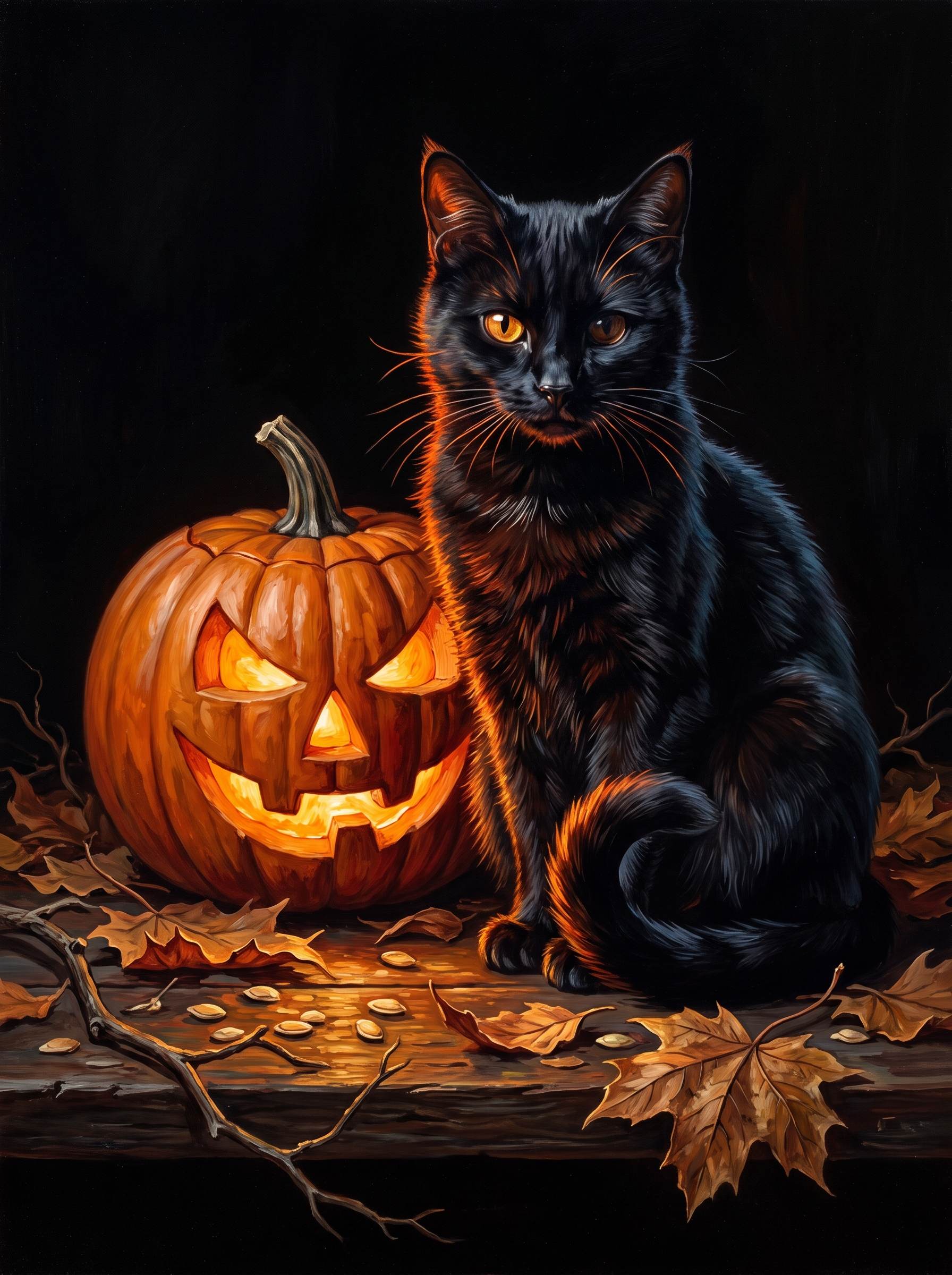 Cat and Lantern