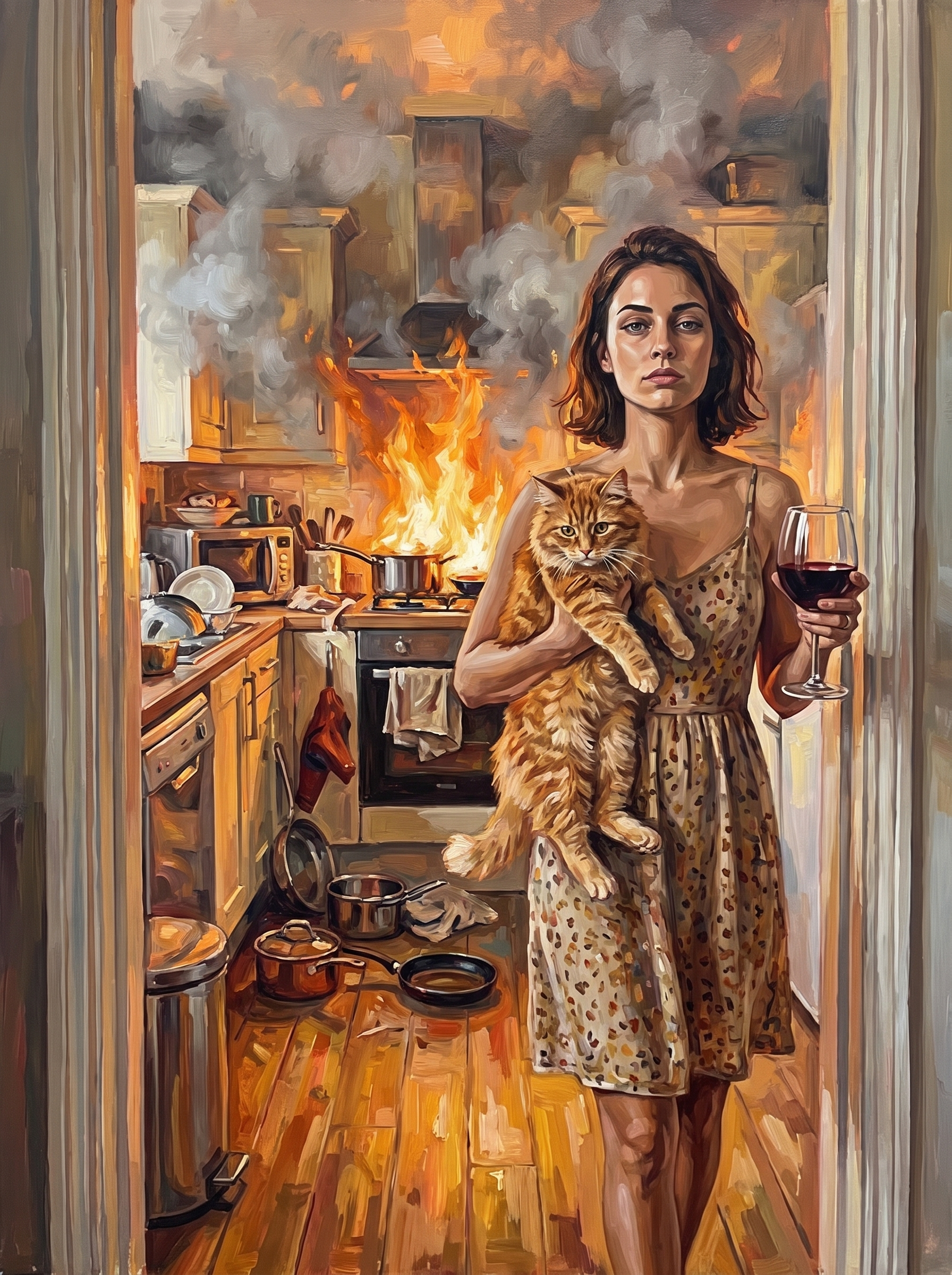 Cat, Wine, Gone