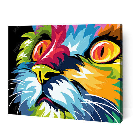 Psychedelic Cat III (Diamond Painting) Diamond Painting kit