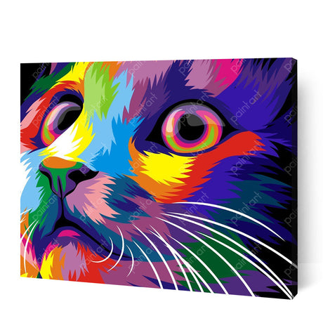Psychedelic Cat II (Diamond Painting) Diamond Painting kit