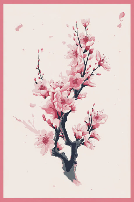Sakura Stillness (Board Canvas) Paint by Numbers kit
