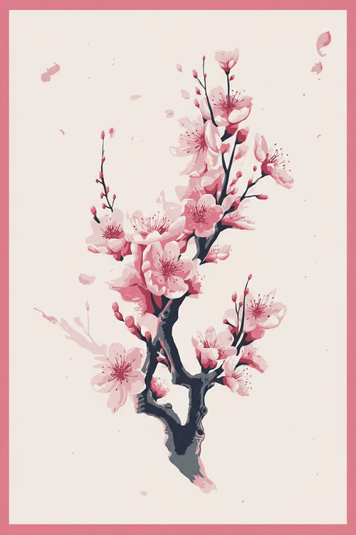 Sakura Stillness (Board Canvas)