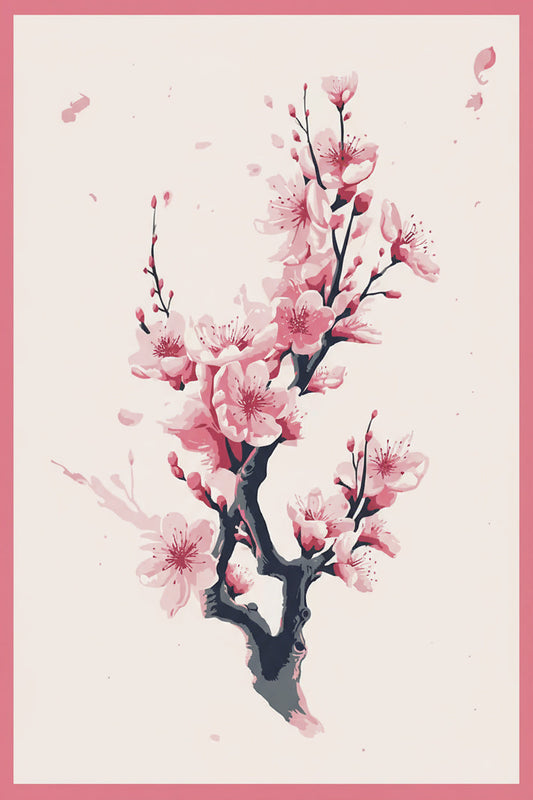 Sakura Stillness (Board Canvas)