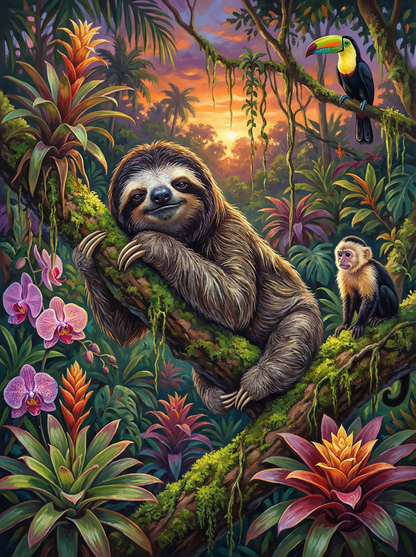 Tropical Jungle Harmony (Diamond Painting) Diamond Painting kit