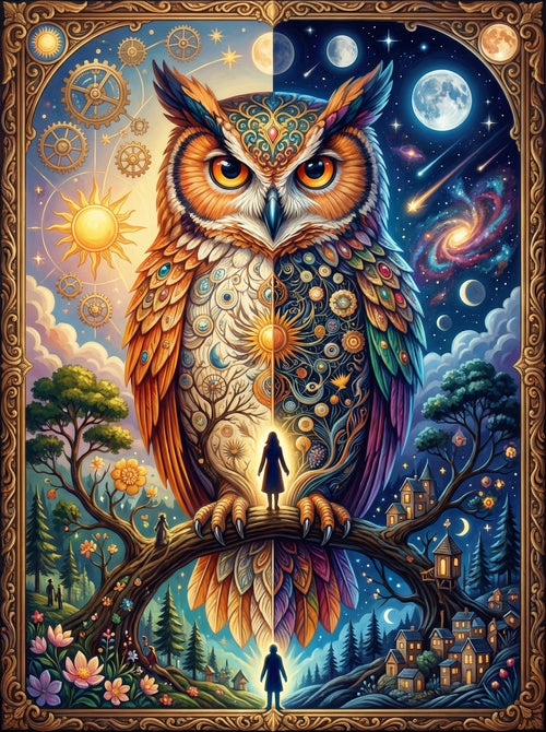Celestial Owl Guardian (Diamond Painting) Diamond Painting kit