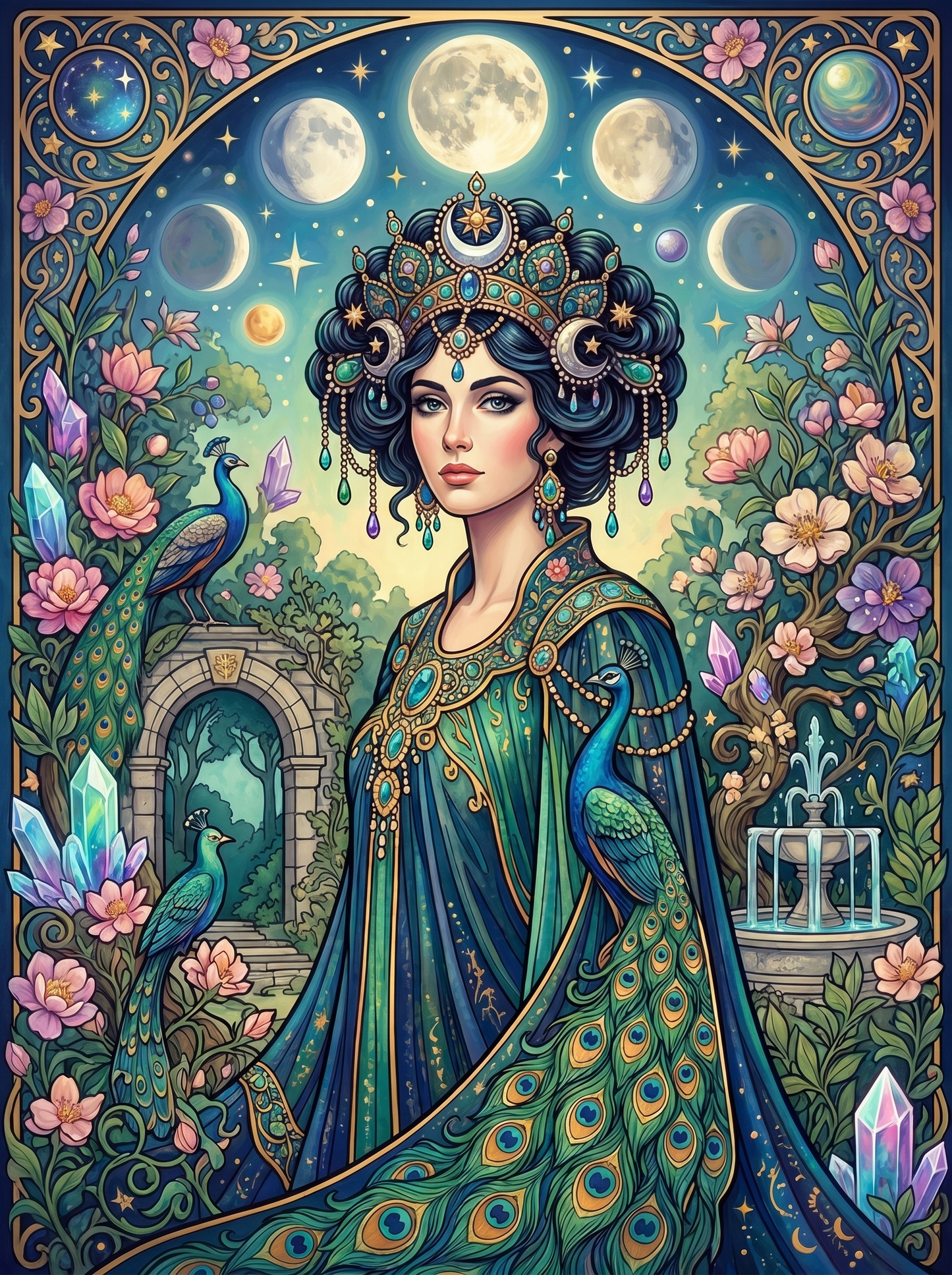 Celestial Peacock Maiden (80 Colors)