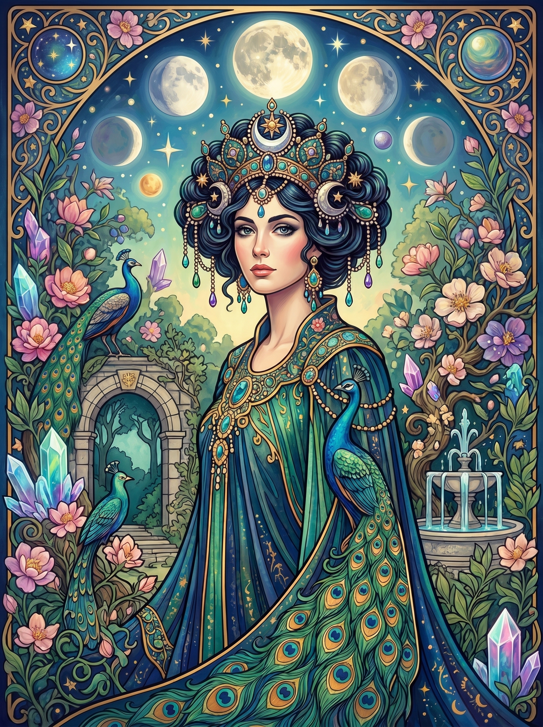 Celestial Peacock Maiden (80 Colors)