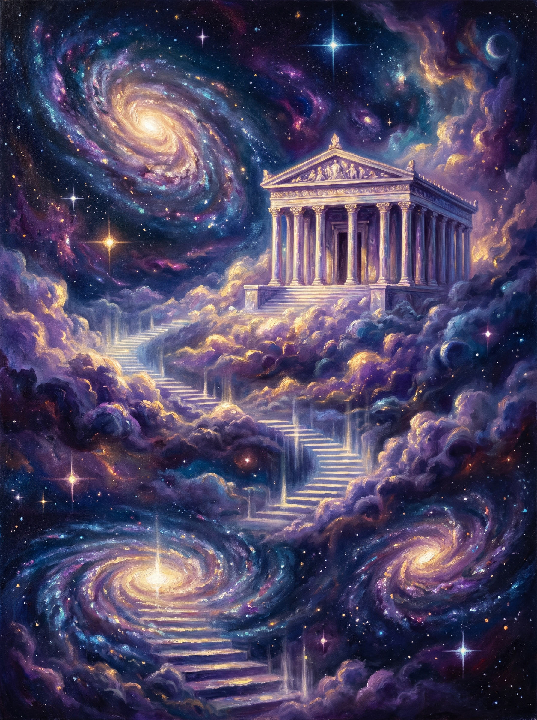 Celestial Temple Stars Galaxy