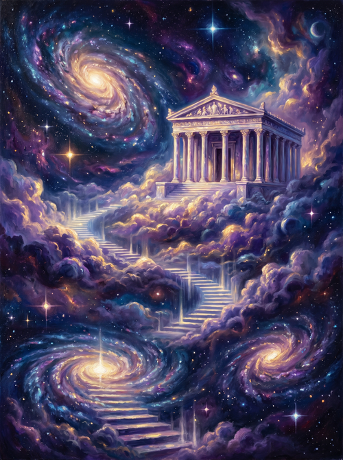 Celestial Temple Stars Galaxy