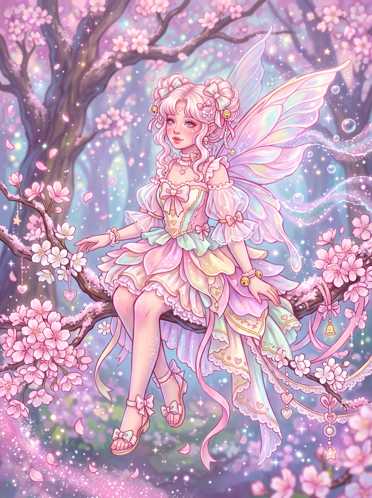Cherry Blossom Fairy Perch