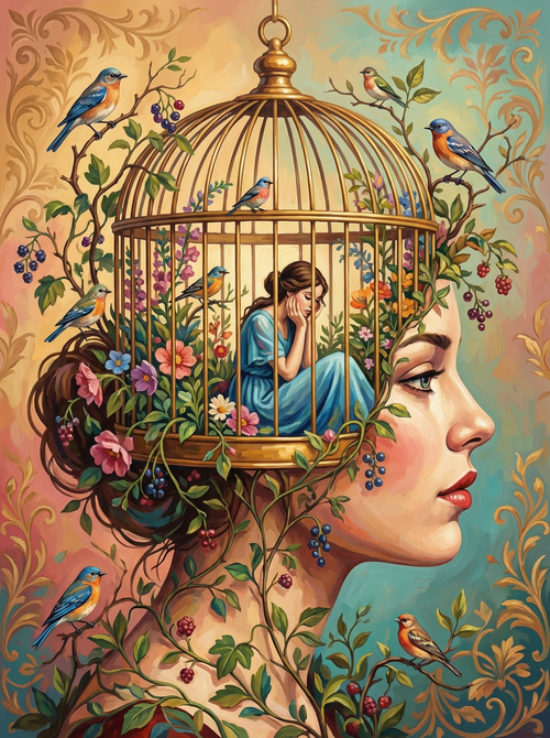 Classical Bird Birdcage (Diamond Painting) Diamond Painting kit