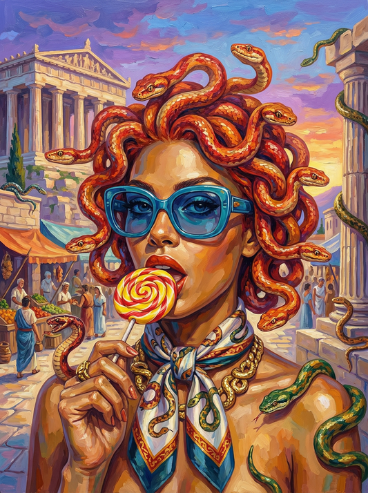 Classical Medusa Portrait (Diamond Painting)