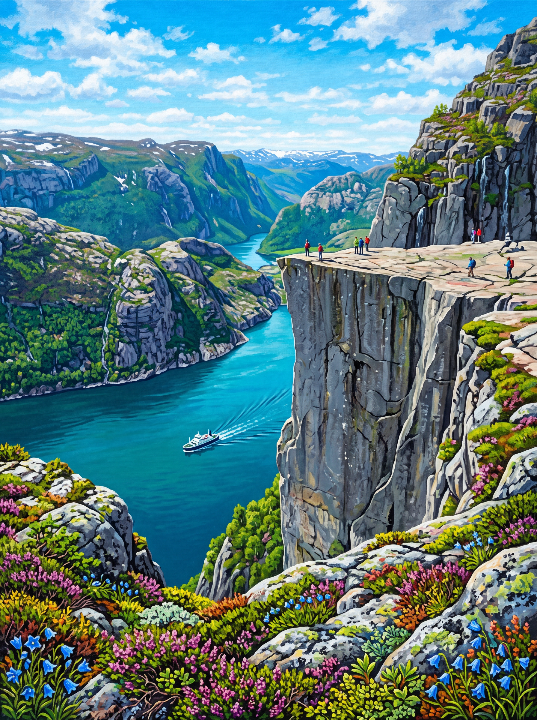 Cliff Platform Fjord