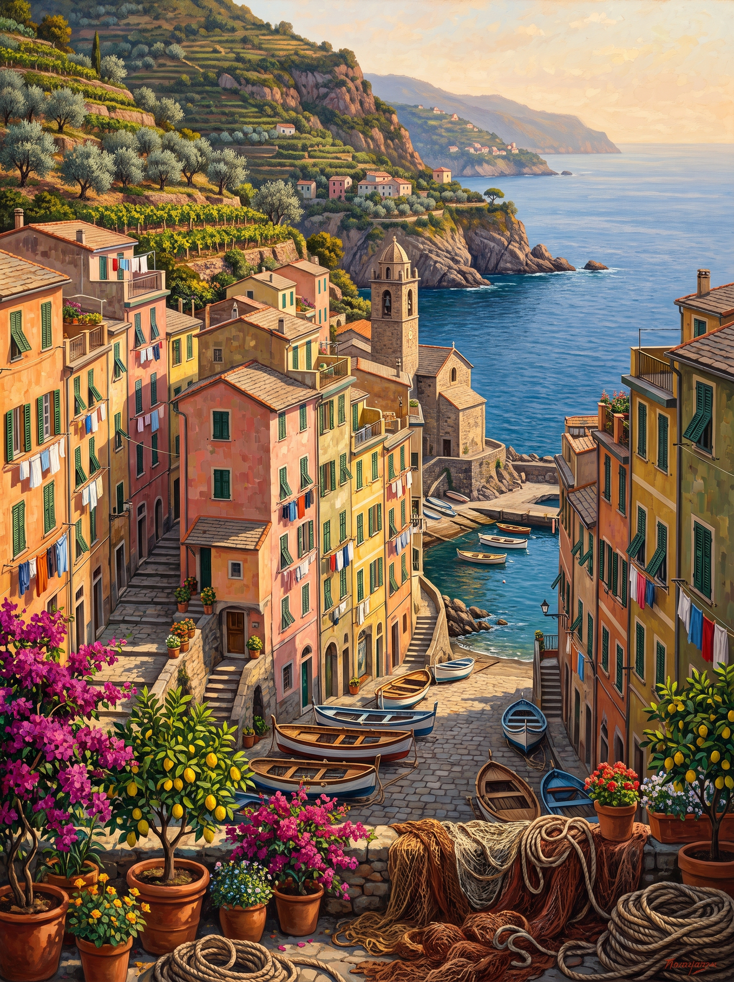 Cliffside Fishing Town