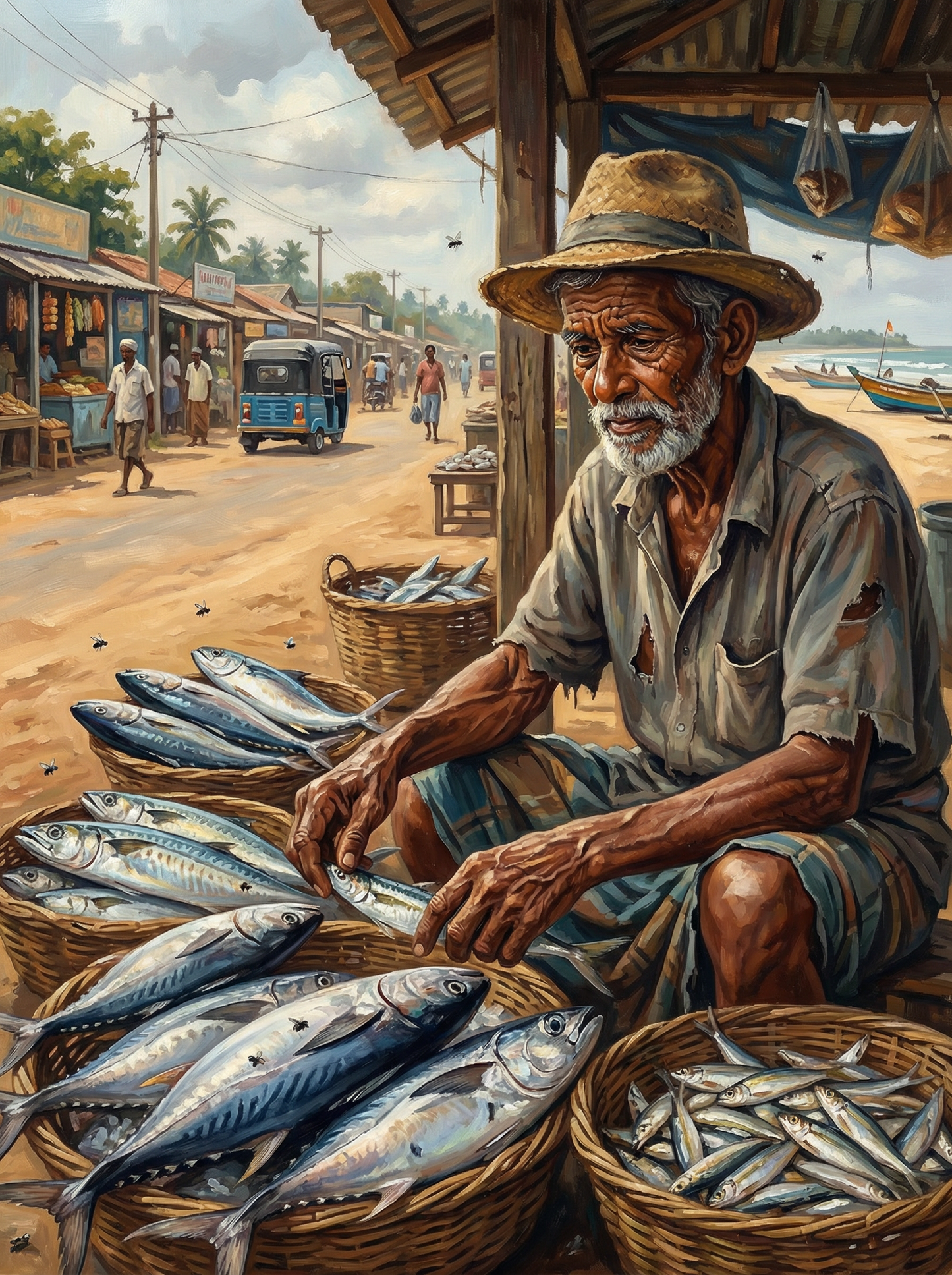 Coastal Fish Market (Diamond Painting) Diamond Painting kit