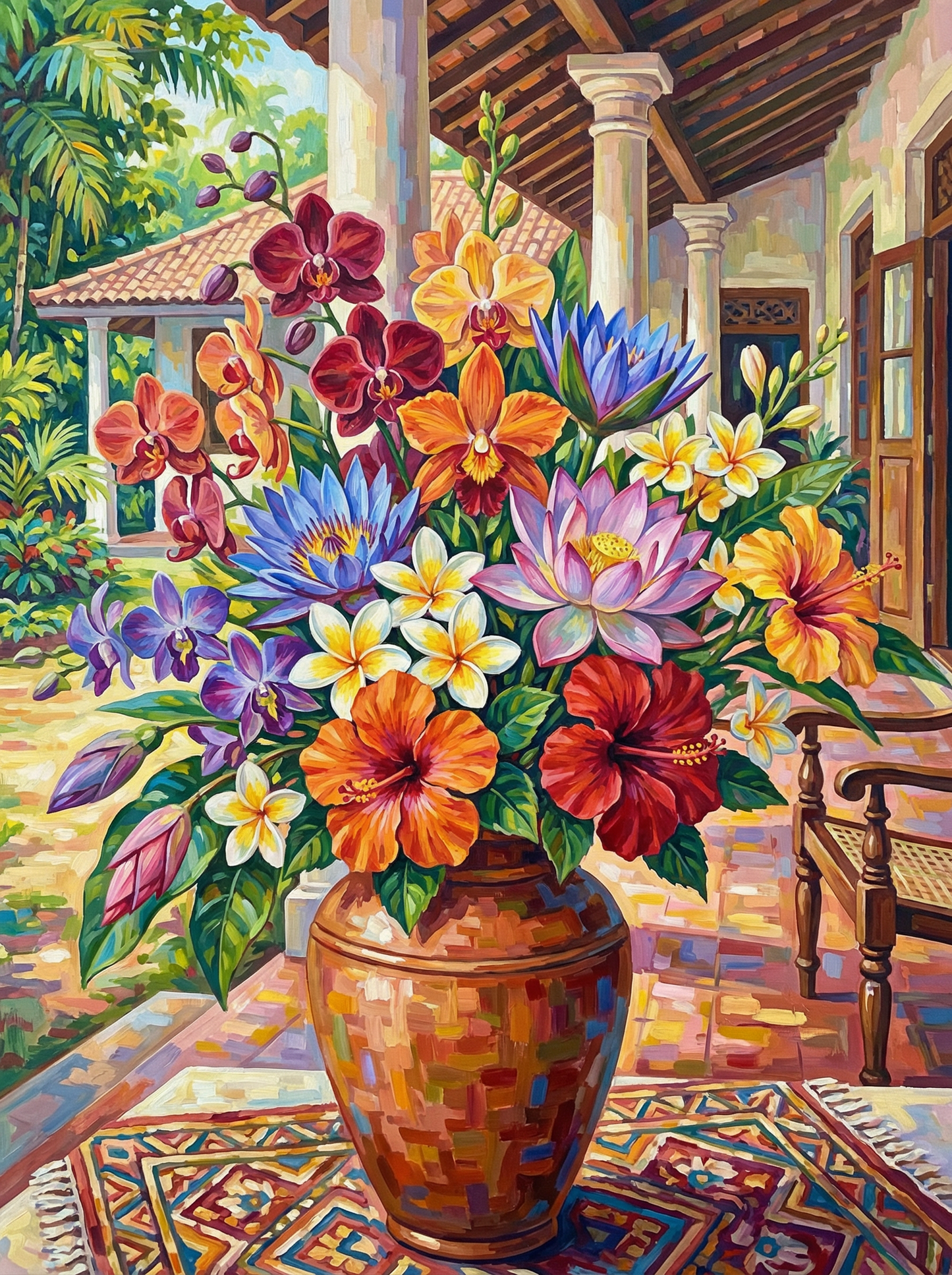 Colonial Garden Estate (100 Color Diamond Painting)