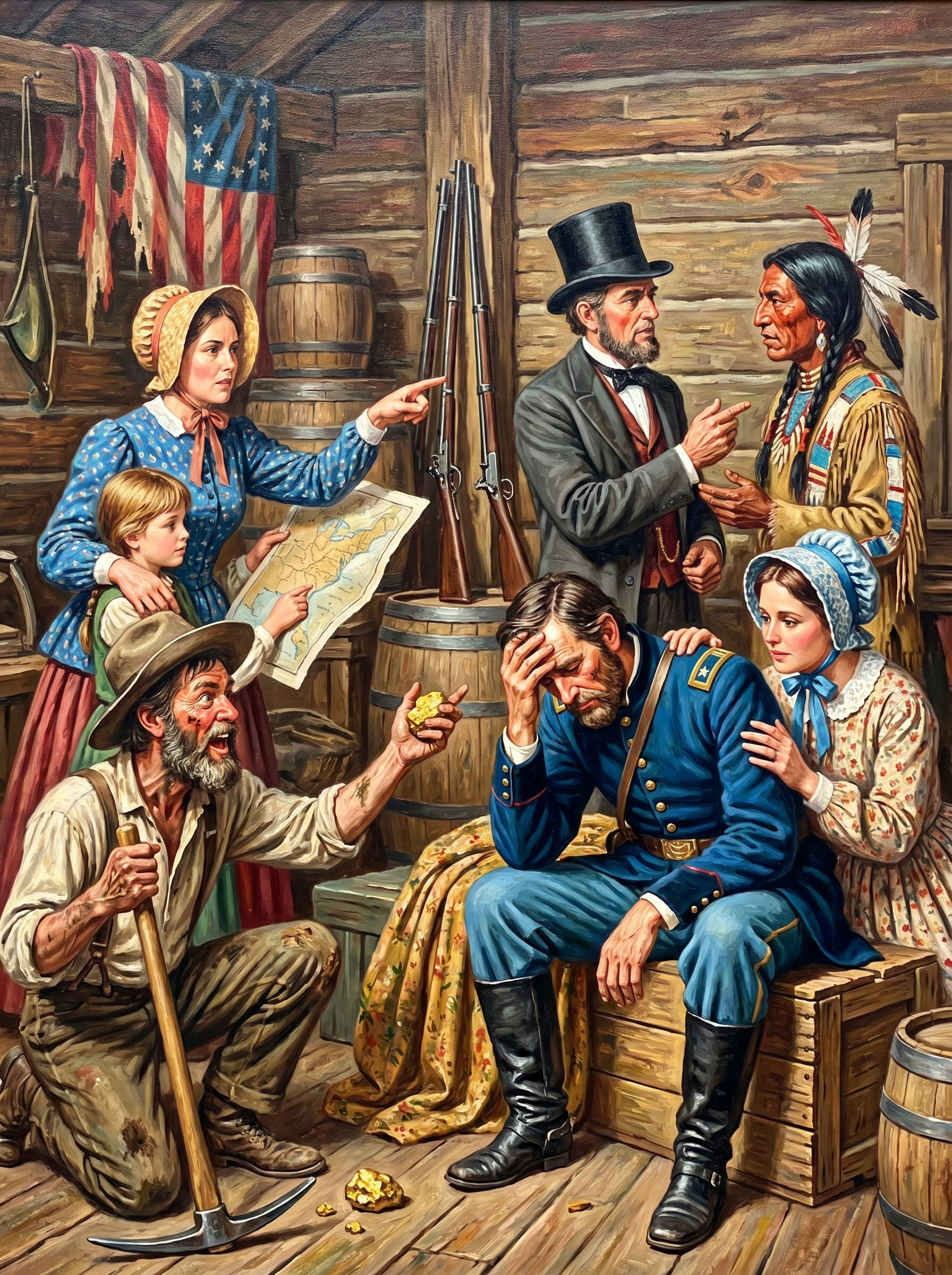 Colonial Hall Gathering (150 Color Diamond Painting)