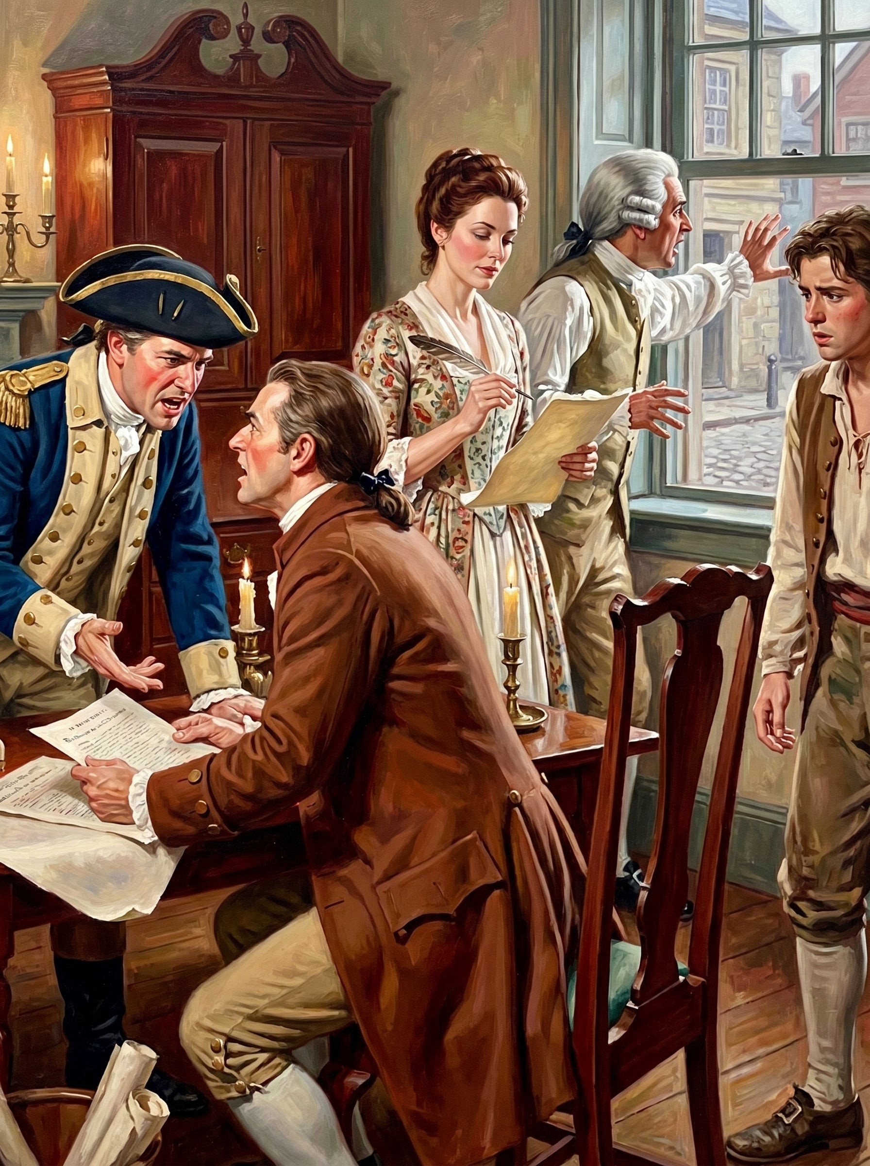 Colonial Recruiting Office (150 Color Diamond Painting)