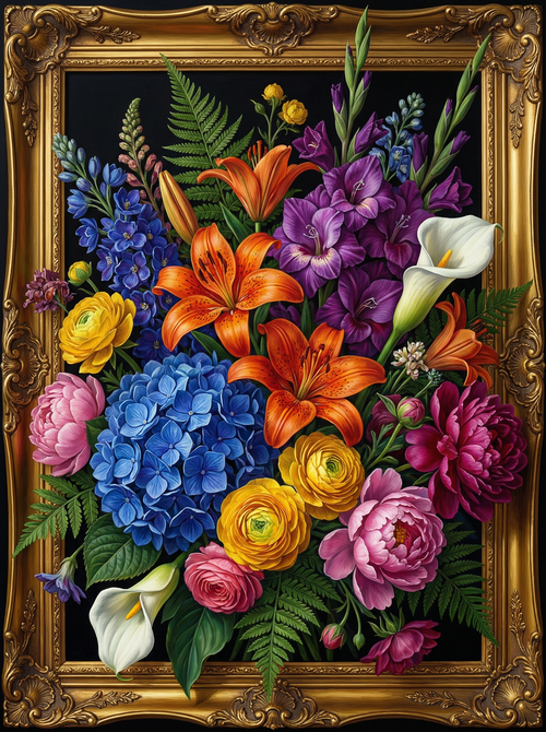 The Bold Botanical (100 Color Diamond Painting) Diamond Painting kit