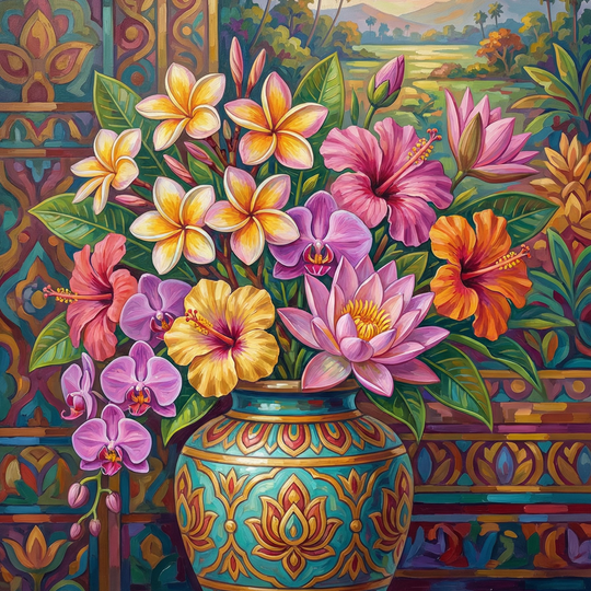 Colorful Lankan Flower Collection