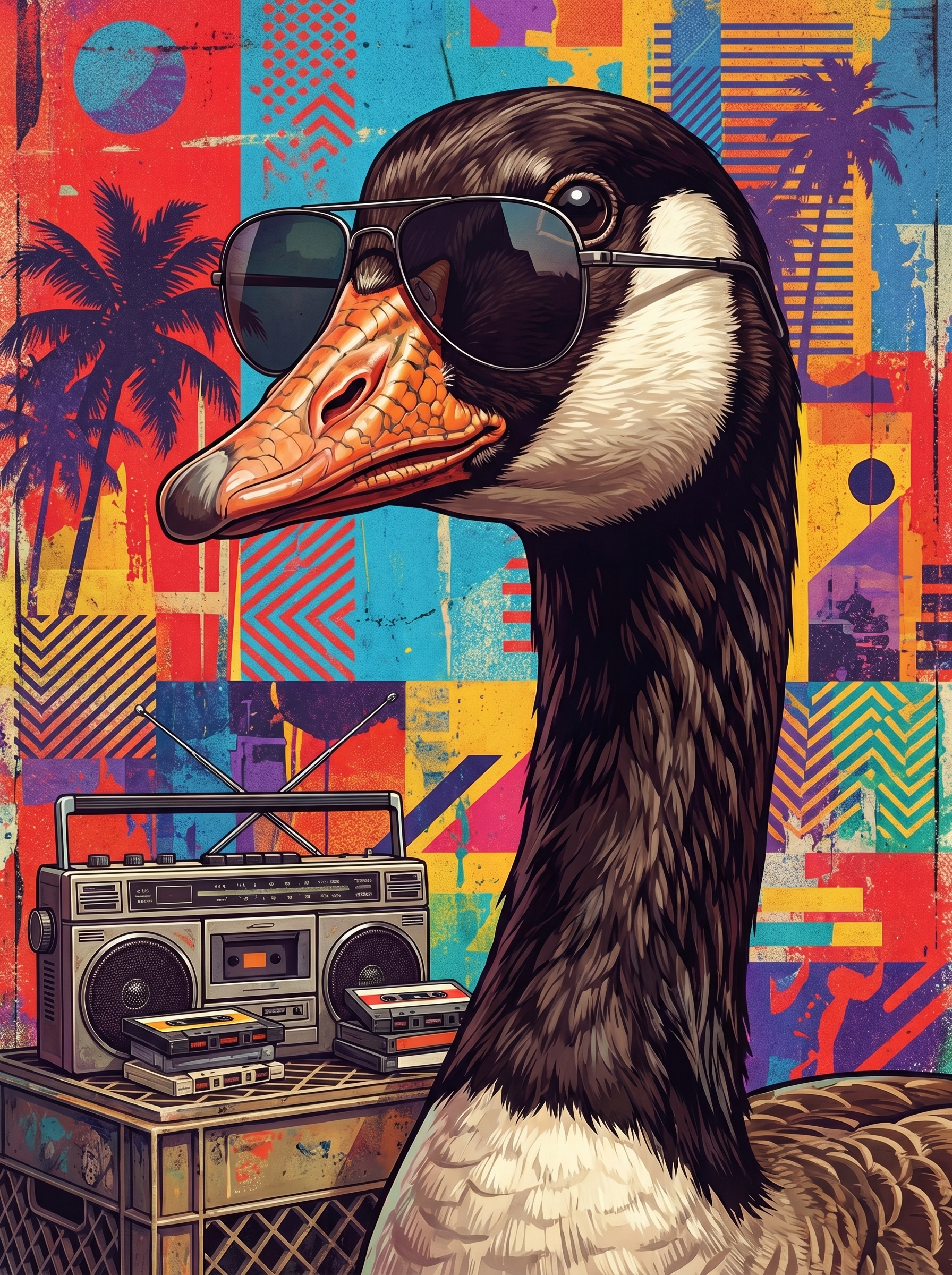Cool Duck Sunglasses (100 Color Diamond Painting) Diamond Painting kit