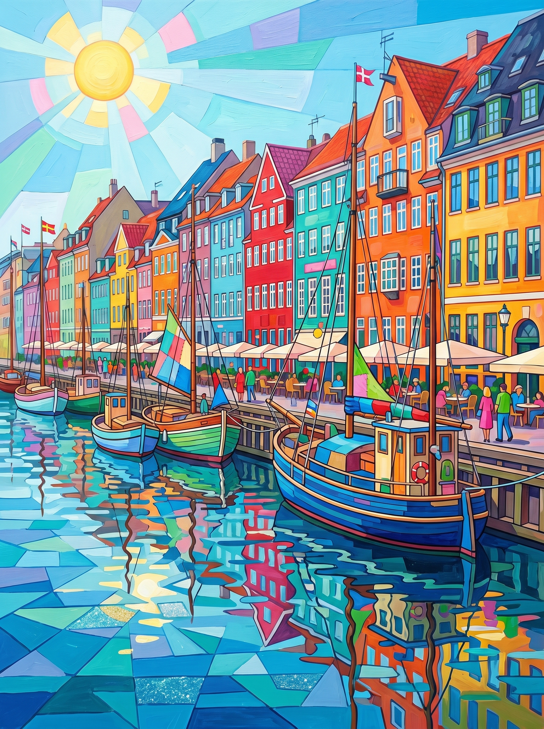 Copenhagen Nyhavn (150 Color Diamond Painting)