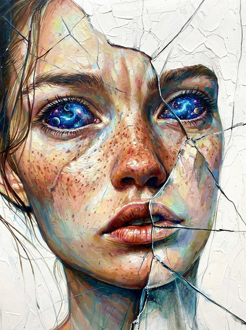 Cracked Galaxy Eyes (Diamond Painting) Diamond Painting kit