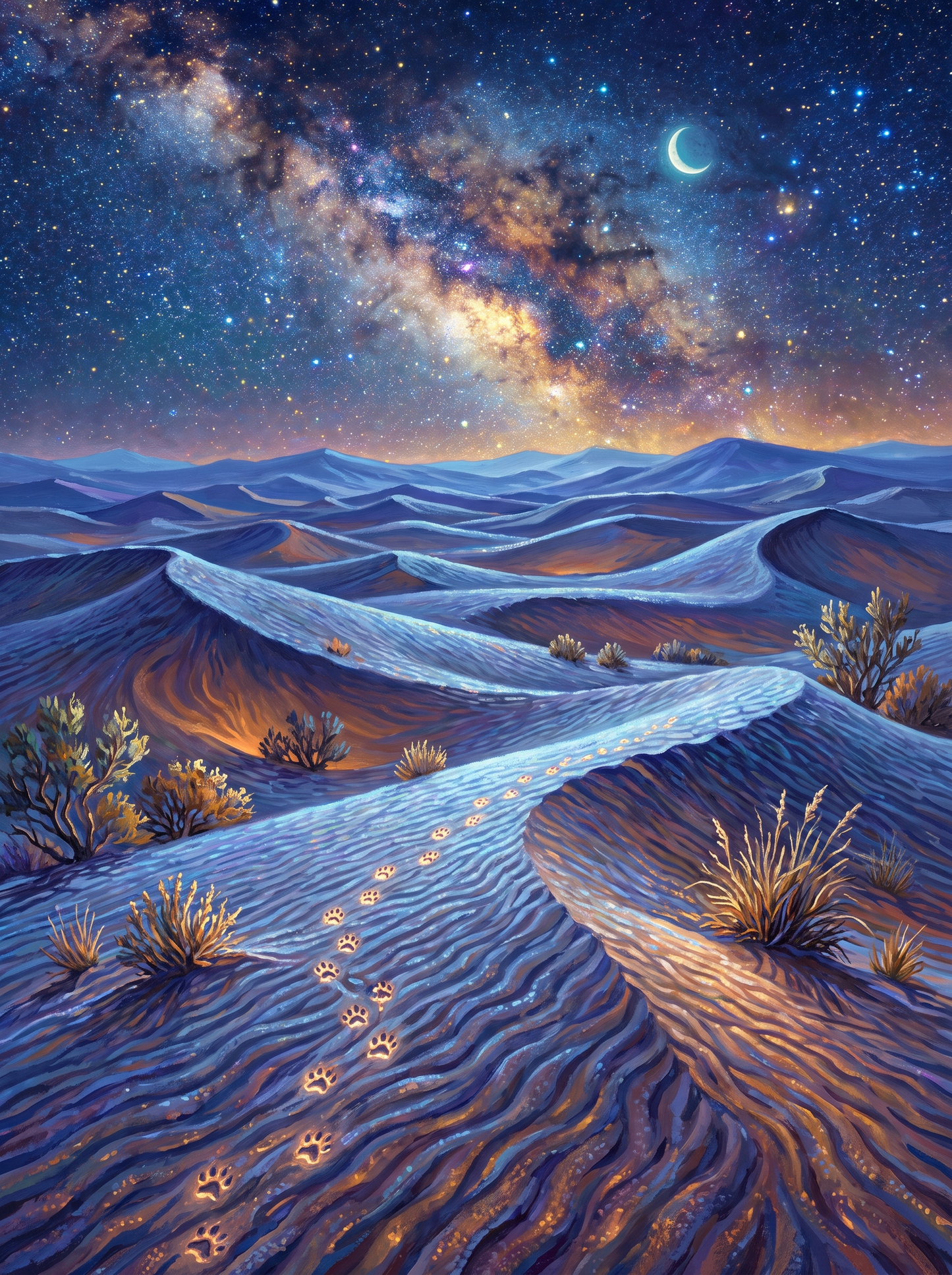 Crescent over the Dunes