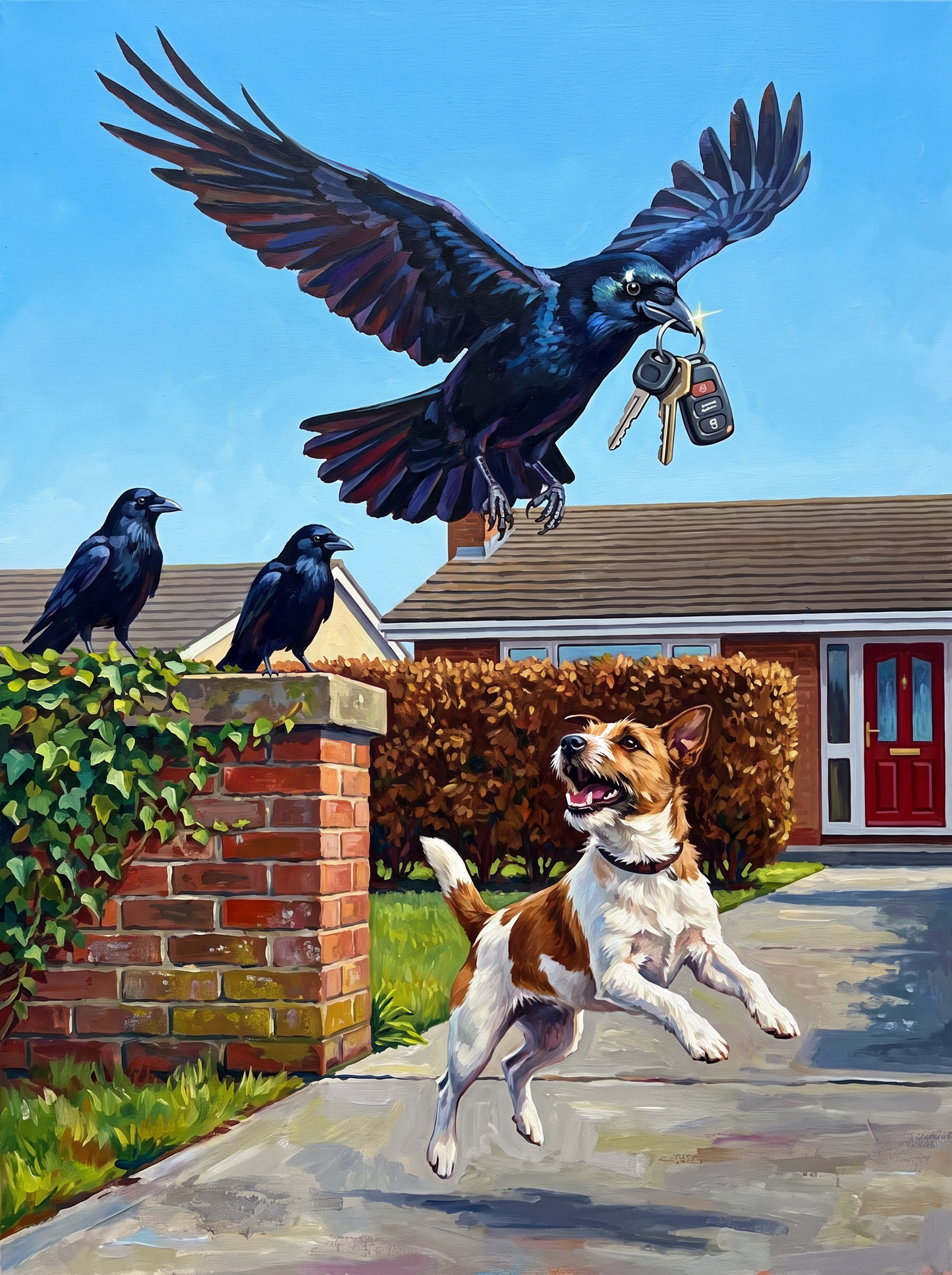 Crow with the Car Keys