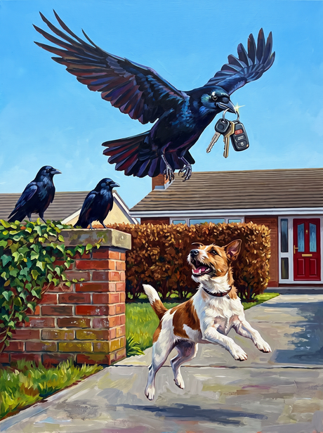 Crow with the Car Keys